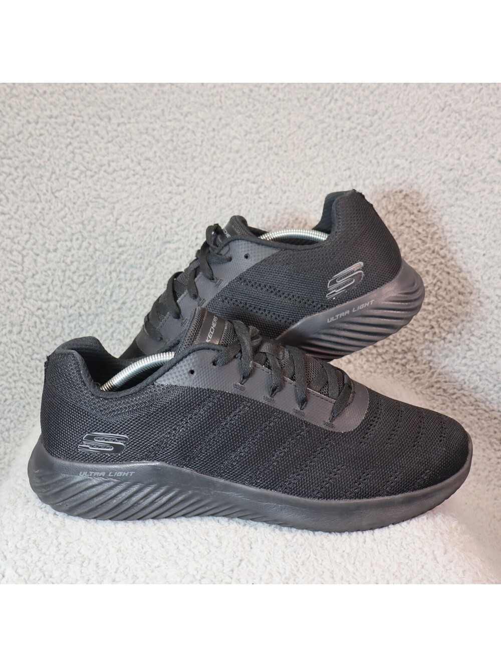 Skechers Bounder Frazin Men sz 12 Triple Black Running